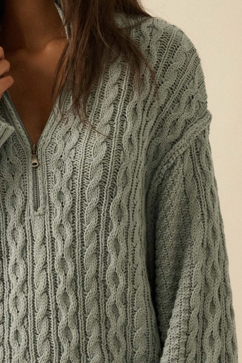 •AVERY• cotton blend mini sweater dress