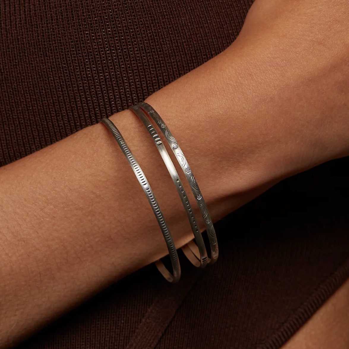 •SKINNY BANGLE• silver bracelet