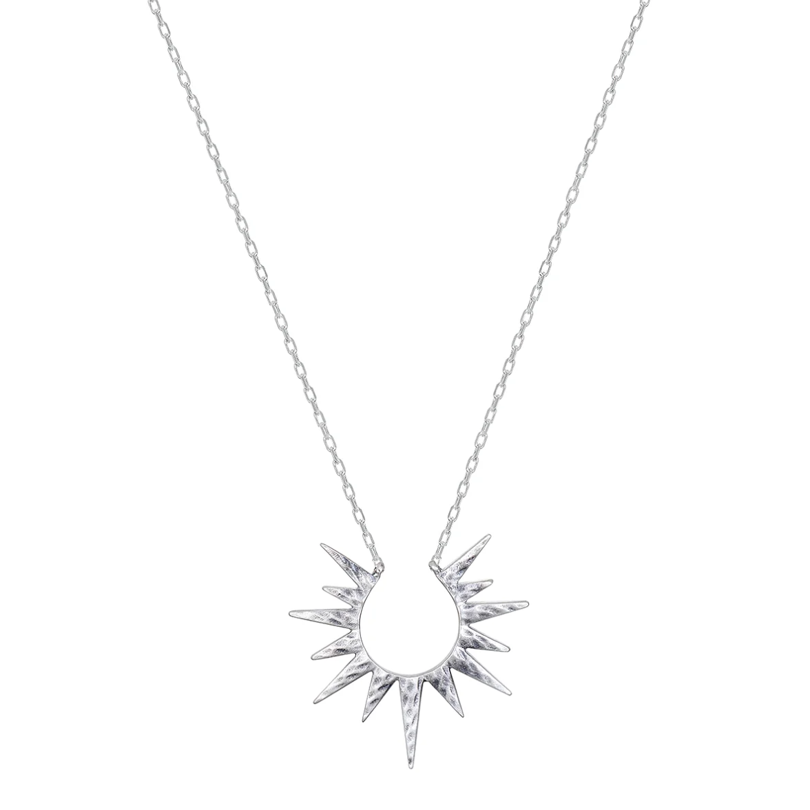 •INCANDESCENT GLOW• silver necklace (16"-19" long)