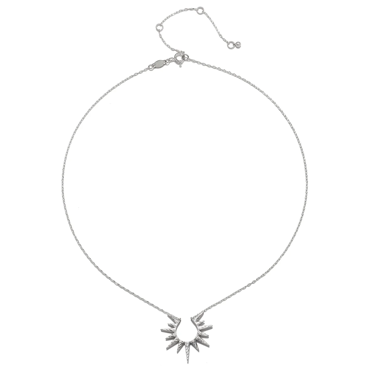 •INCANDESCENT GLOW• silver necklace (16"-19" long)