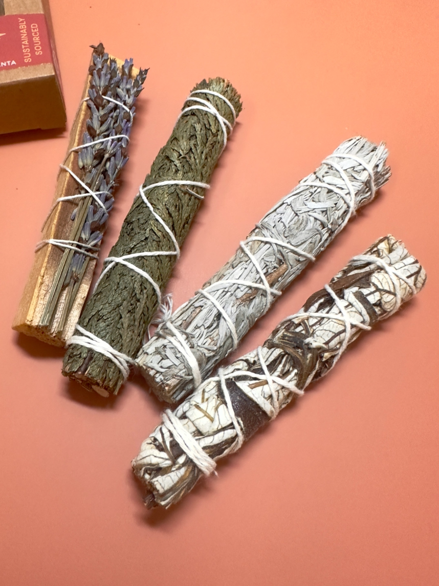 •CLEANSE + MANIFEST• smoke ritual box set