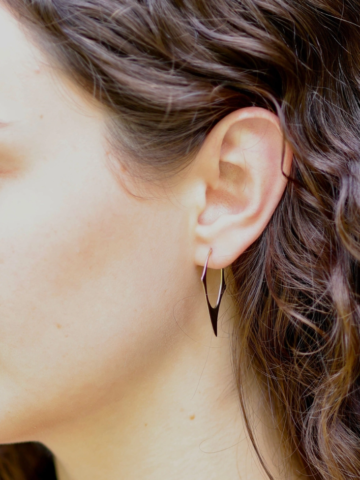 •AVA• gold hoop earrings