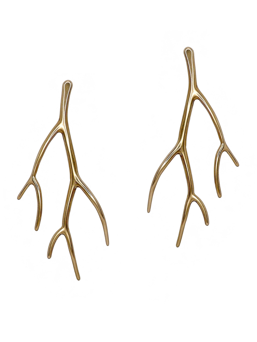 •PIPER• gold post earrings