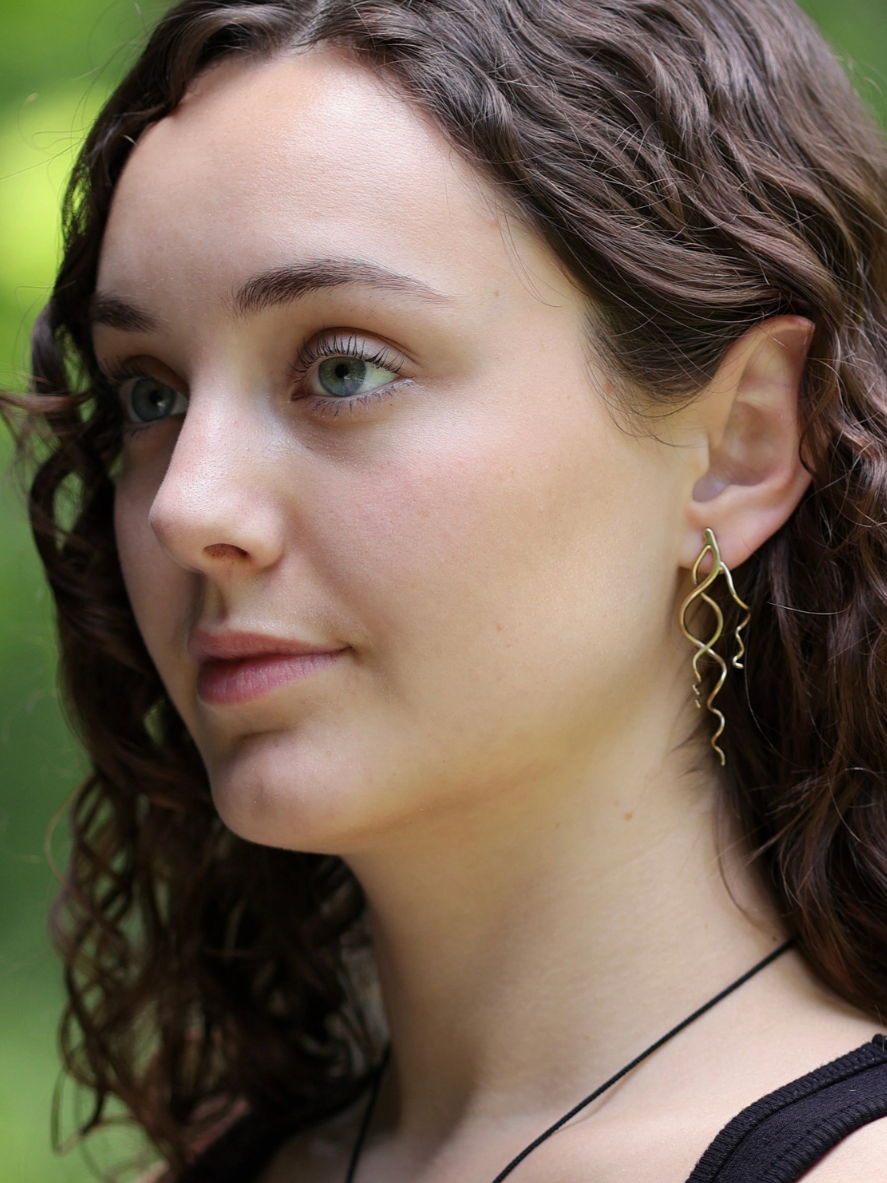 •UVA• gold post earrings