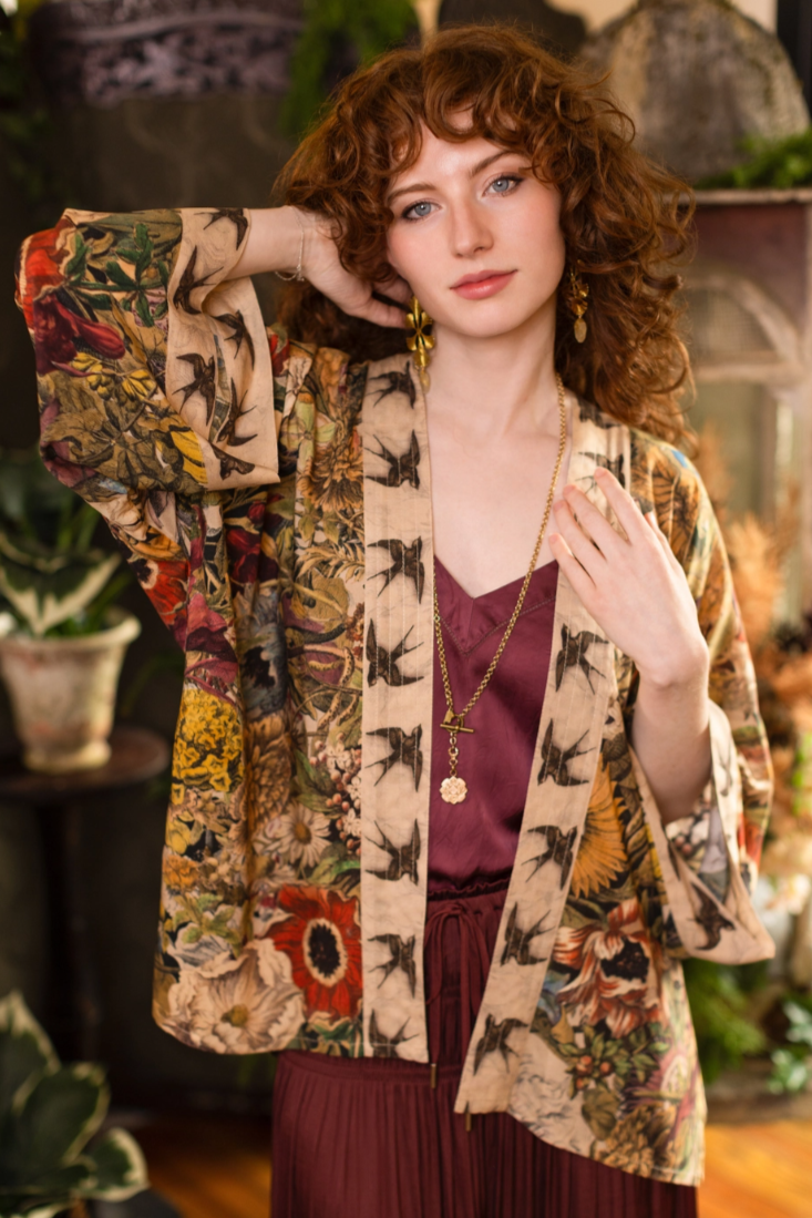 •GOLDEN HOUR• cropped bamboo cardigan