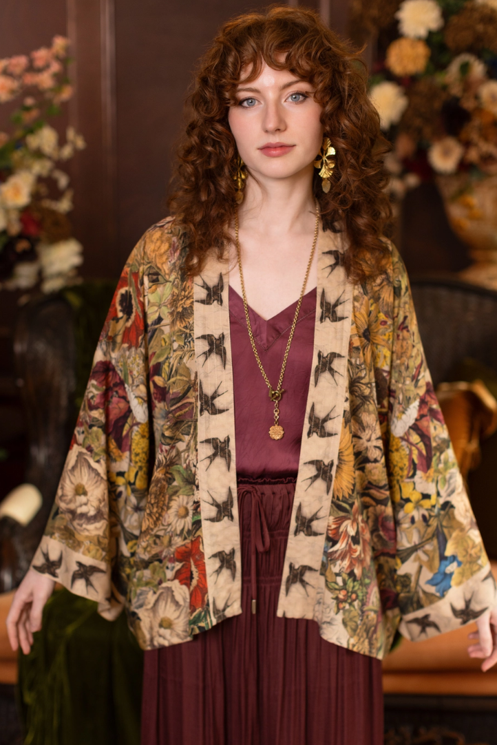 •GOLDEN HOUR• cropped bamboo cardigan