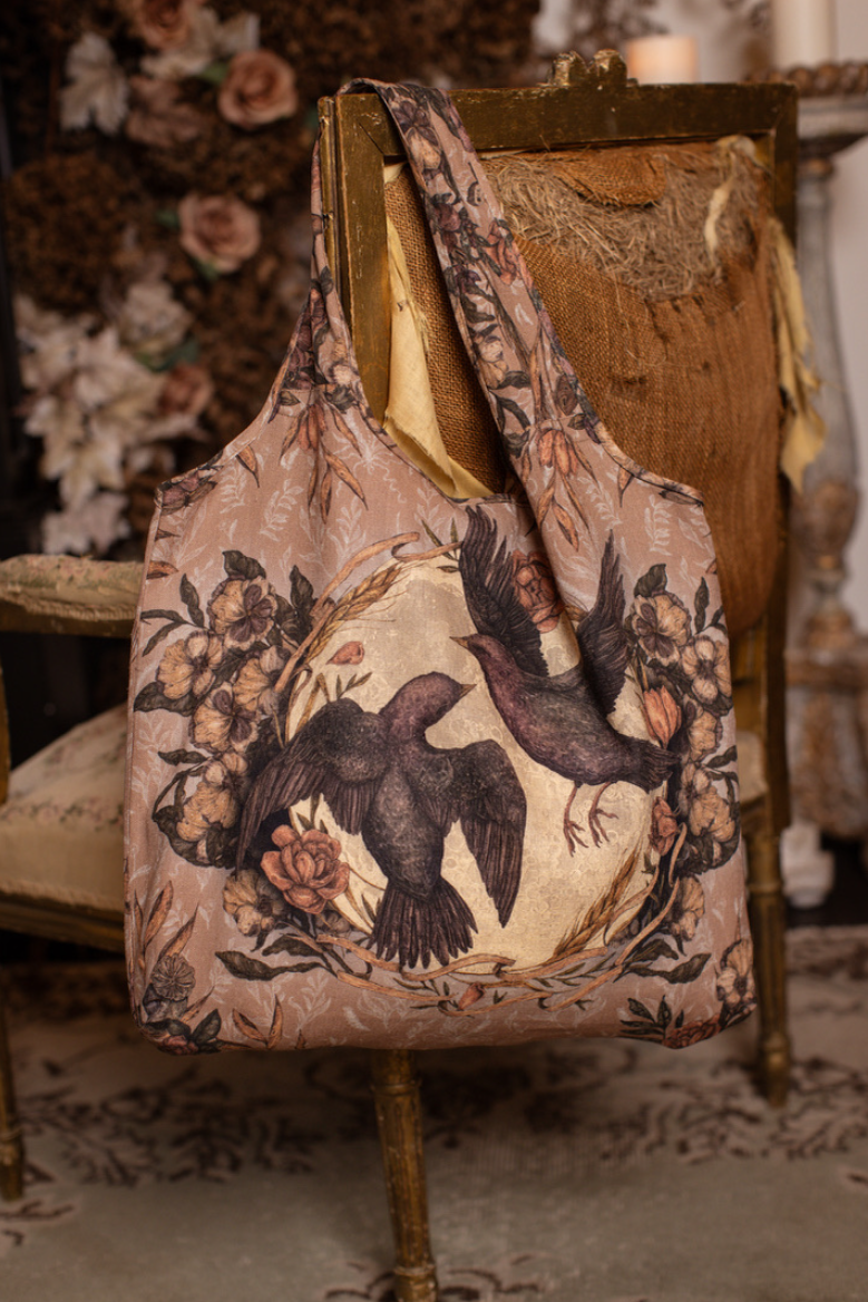 •MOMENTO• linen tote bag