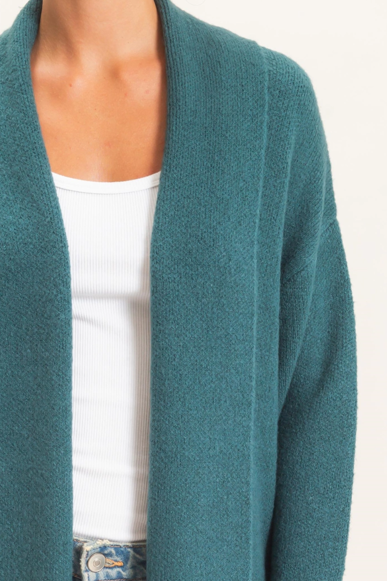 •CHARLY - TEAL• soft knit duster cardigan
