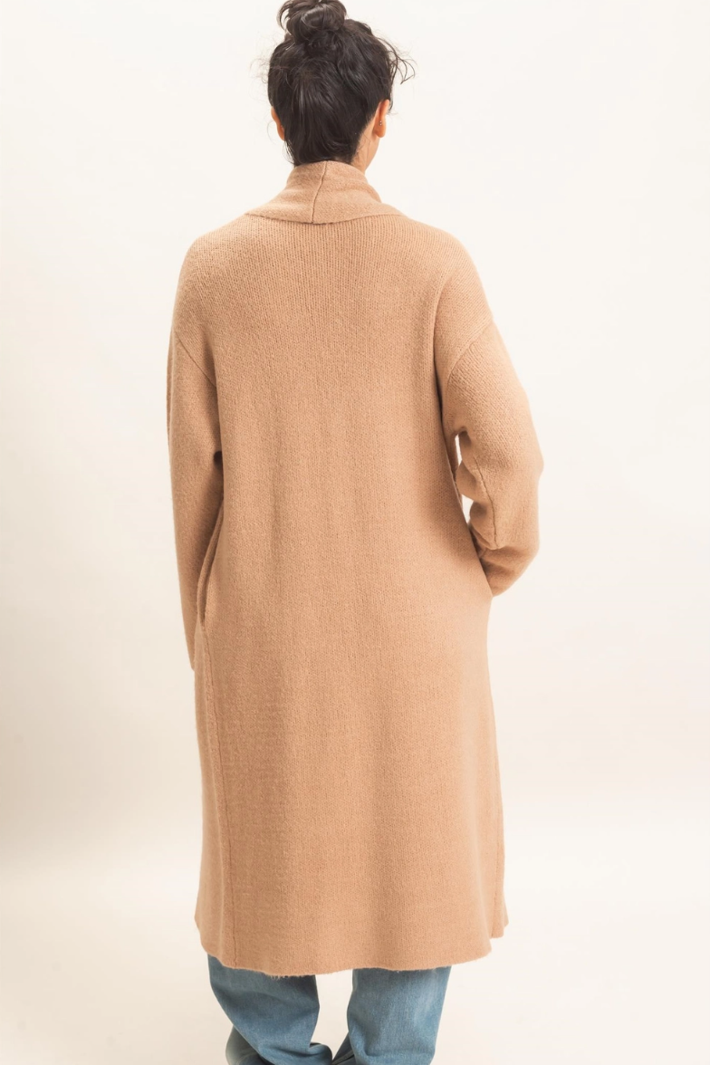 •CHARLY - SAND• soft knit duster cardigan