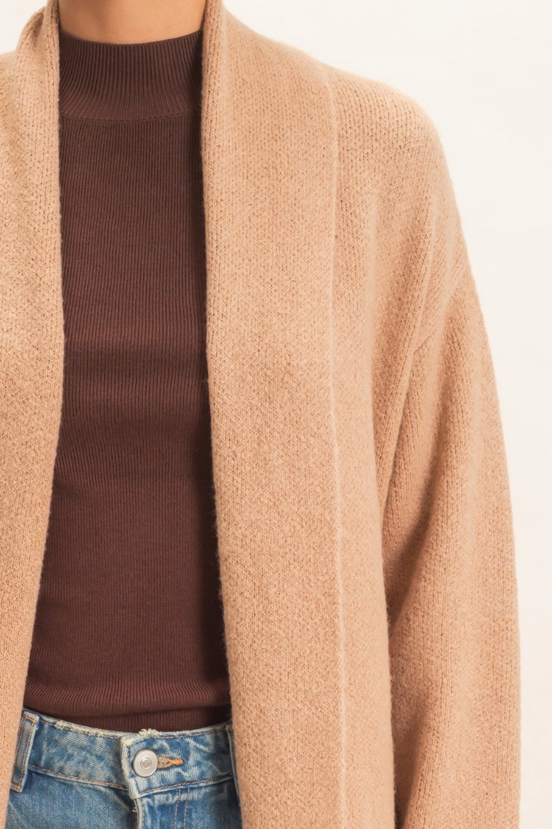 •CHARLY - SAND• soft knit duster cardigan