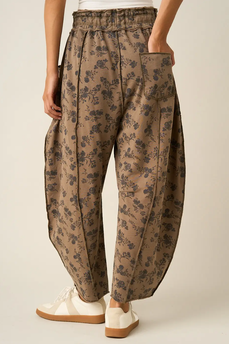 •AZALIA• cotton blend cropped barrel pants