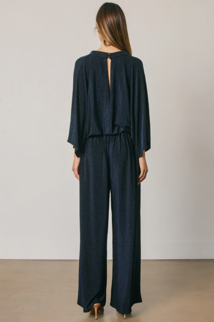 •DREAM• metallic wide leg jumpsuit