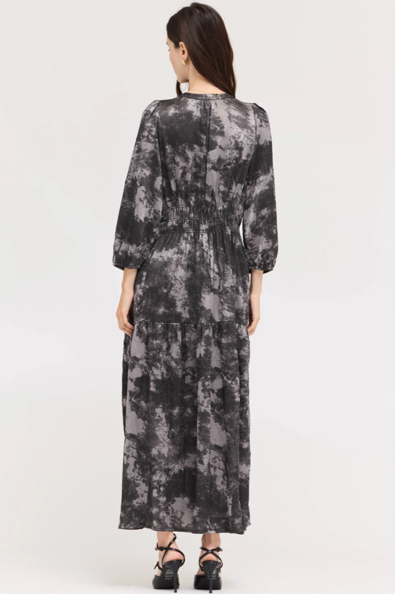 •NYX - STORMY• 3/4 sleeve midaxi dress