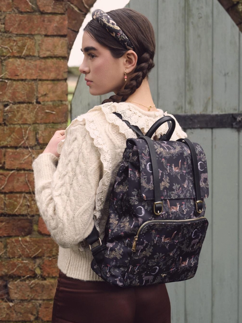 •WOODLAND - BLACK• backpack