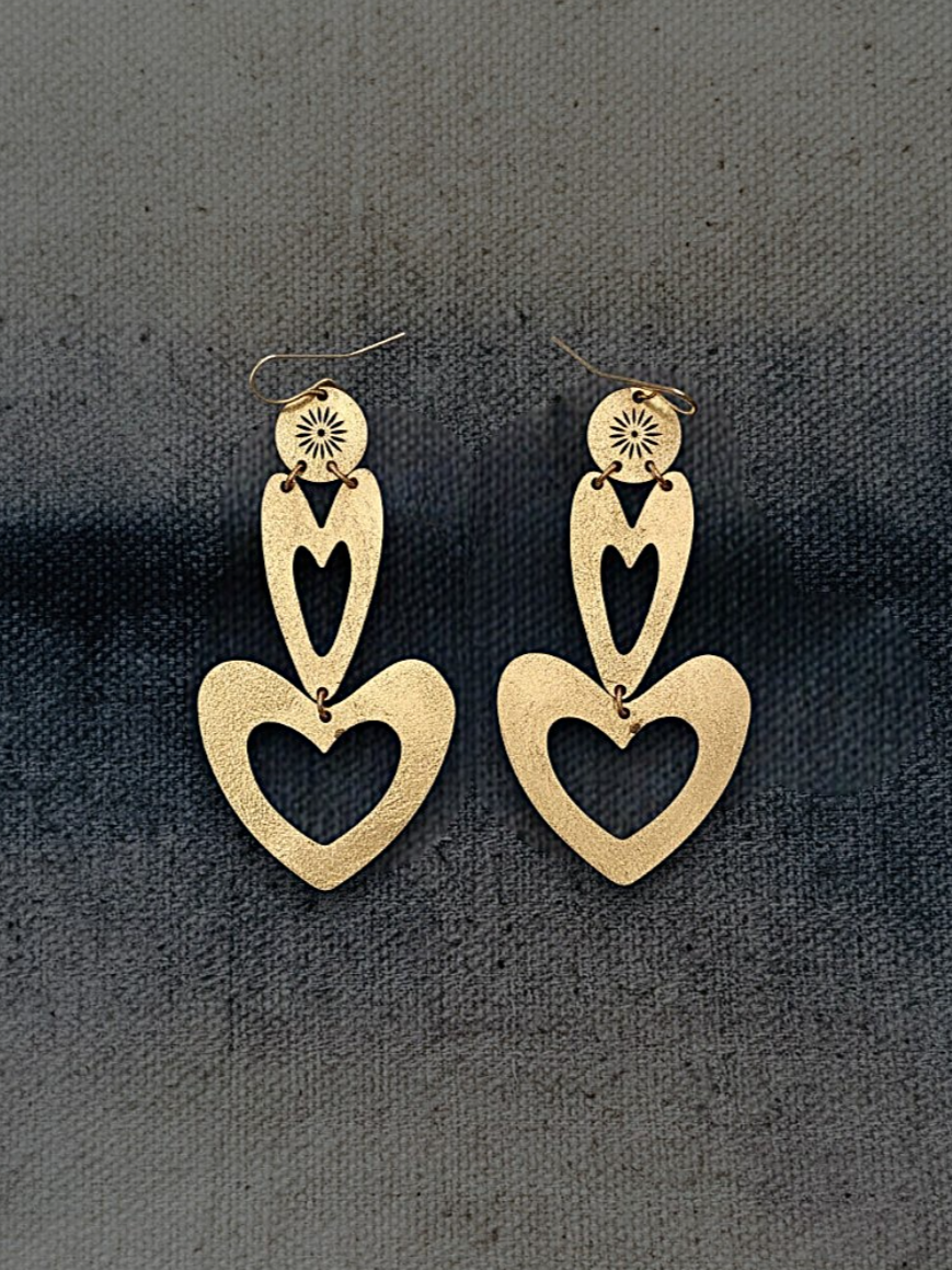 •BENEVOLENCE• gold dangle earrings