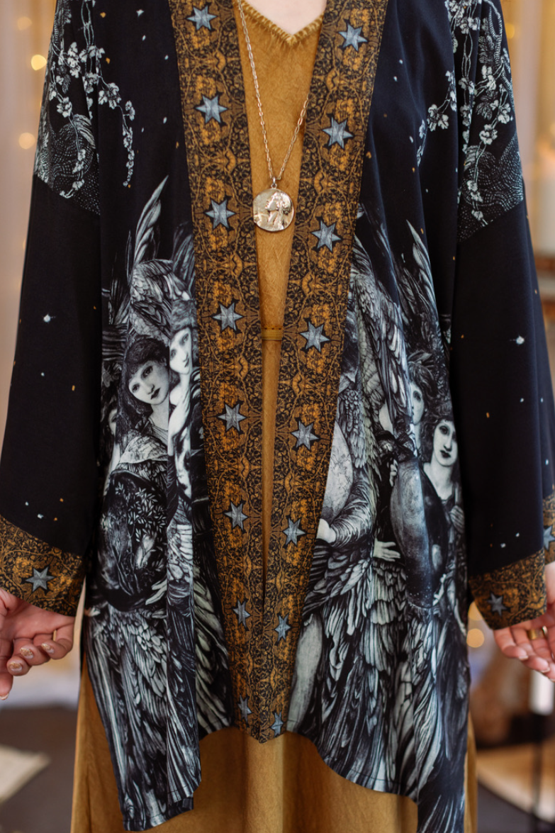 •THE GUARDIANS• bamboo cardigan with tie