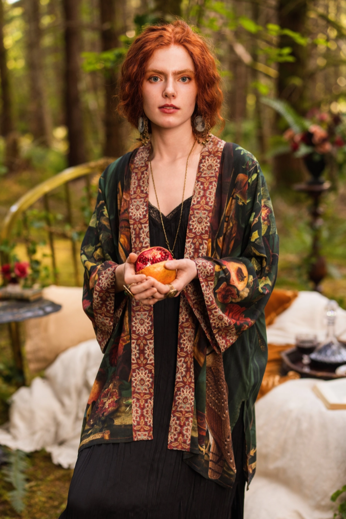 •SOLSTICE• bamboo cardigan with tie