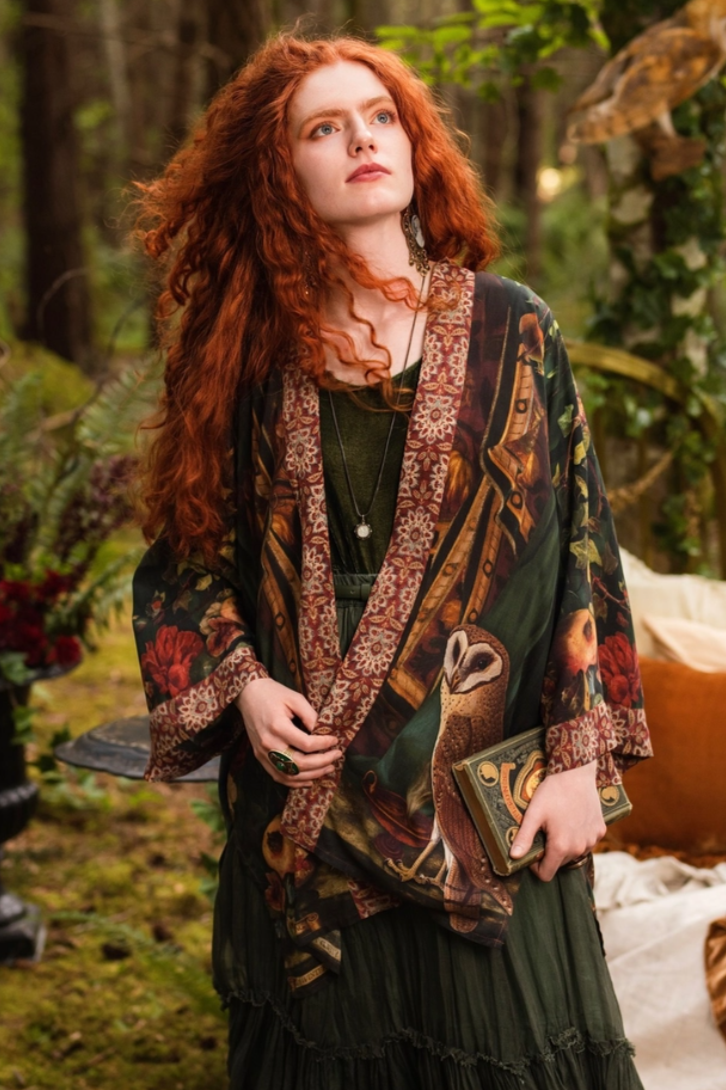 •SOLSTICE• bamboo cardigan with tie