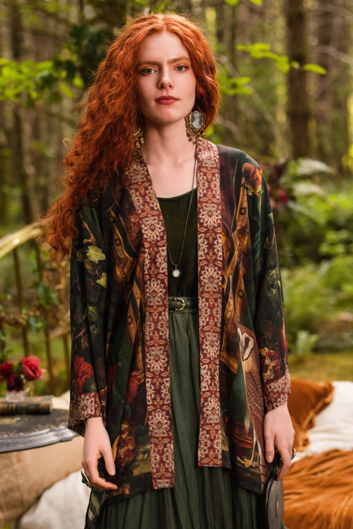 •SOLSTICE• bamboo cardigan with tie