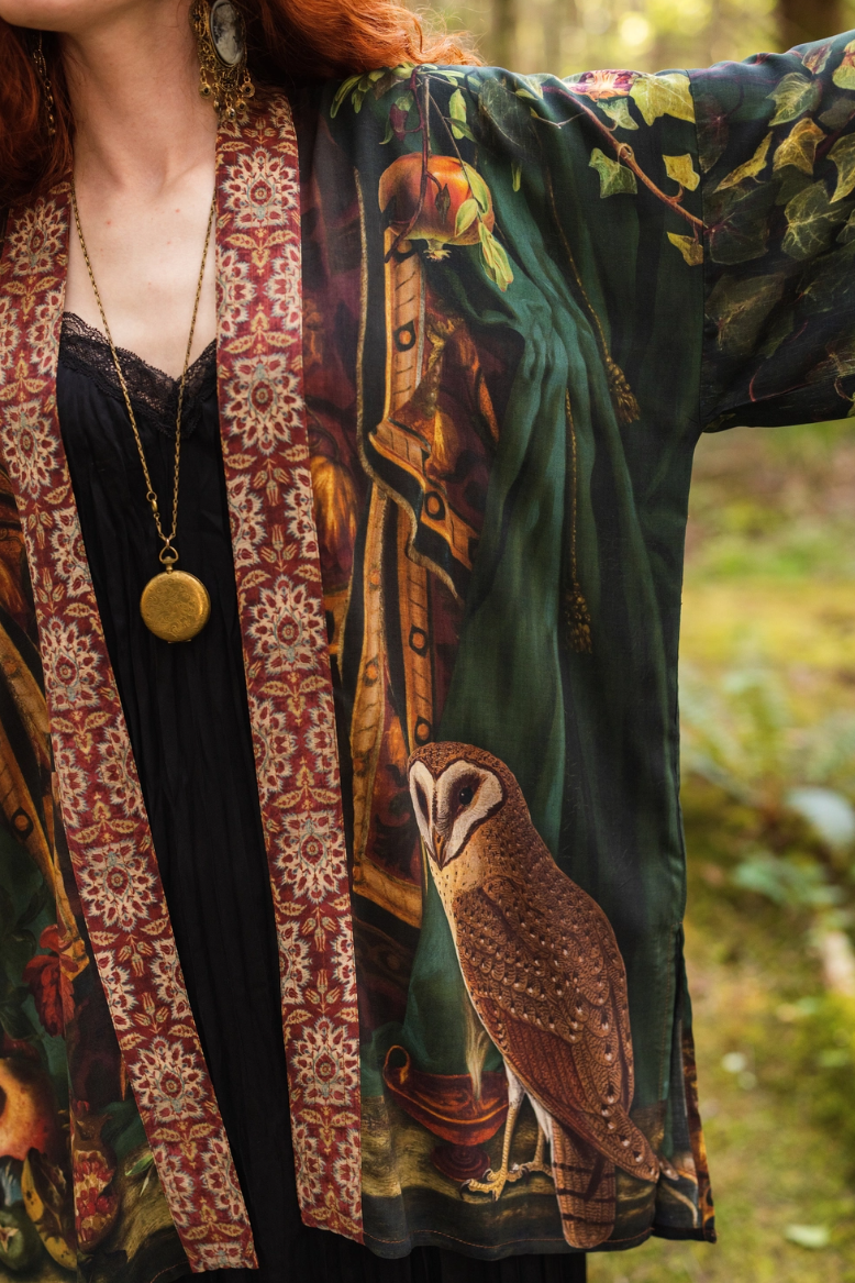 •SOLSTICE• bamboo cardigan with tie