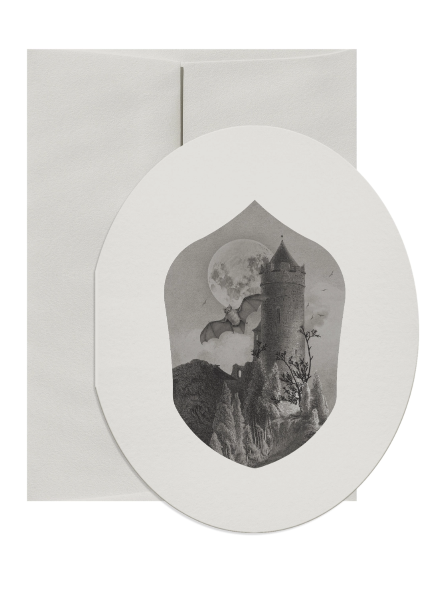 •DARK KINGDOM - BAT• greeting card