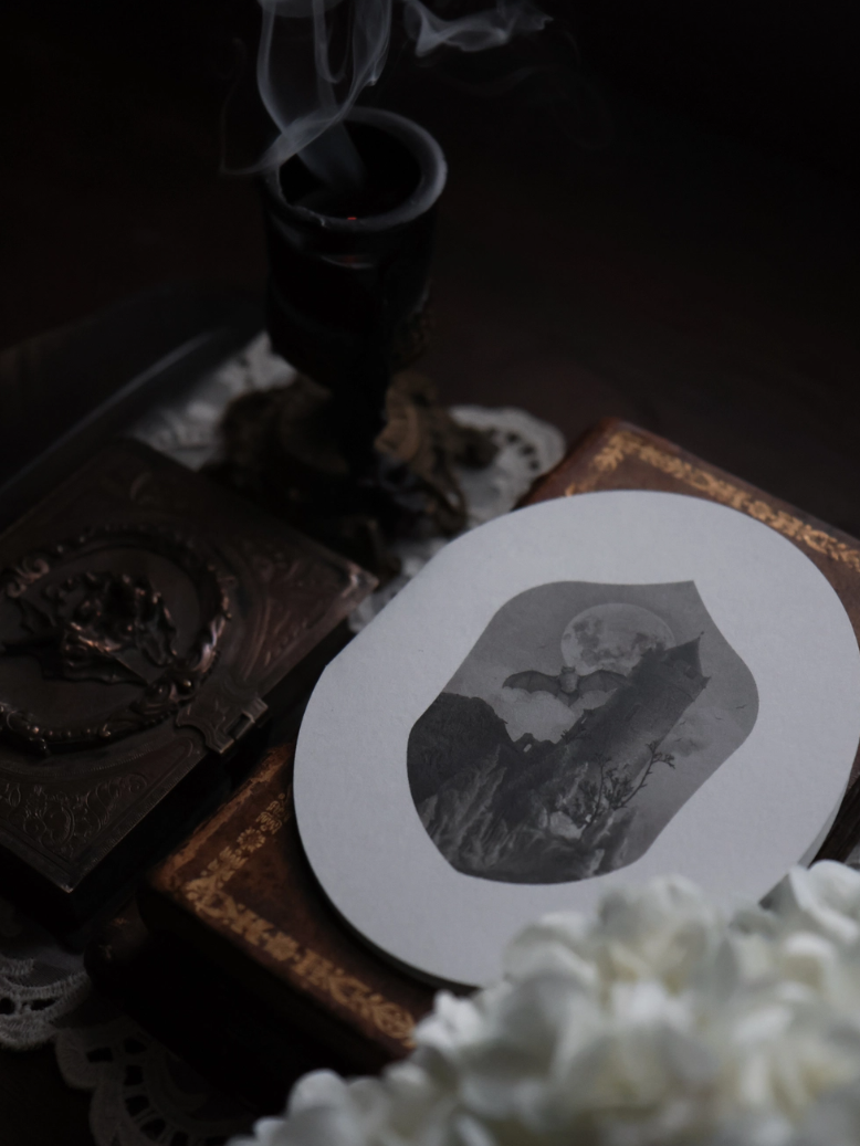 •DARK KINGDOM - BAT• greeting card