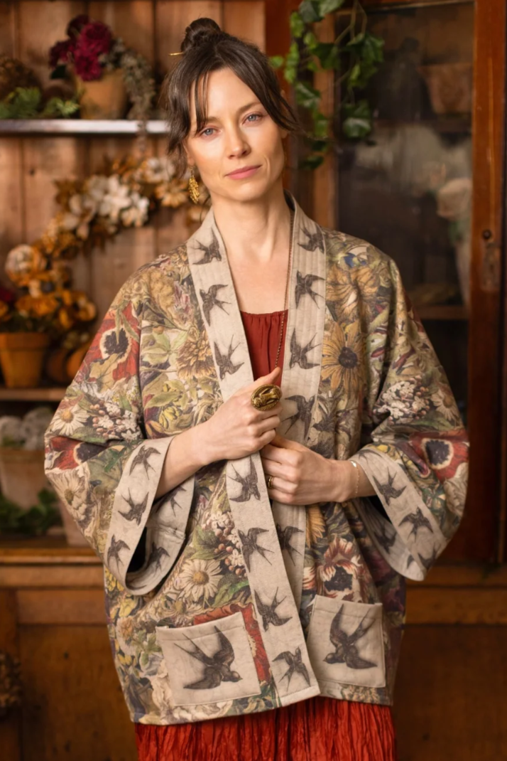 •GOLDEN HOUR• fleece lined cottage cardigan