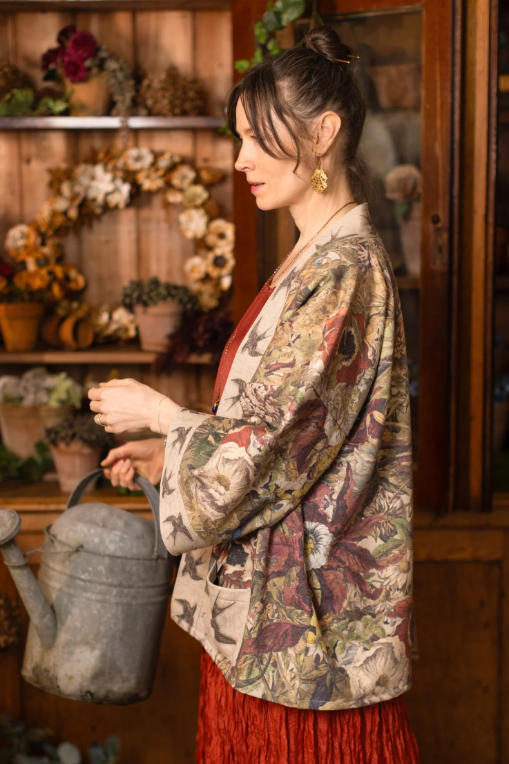 •GOLDEN HOUR• fleece lined cottage cardigan