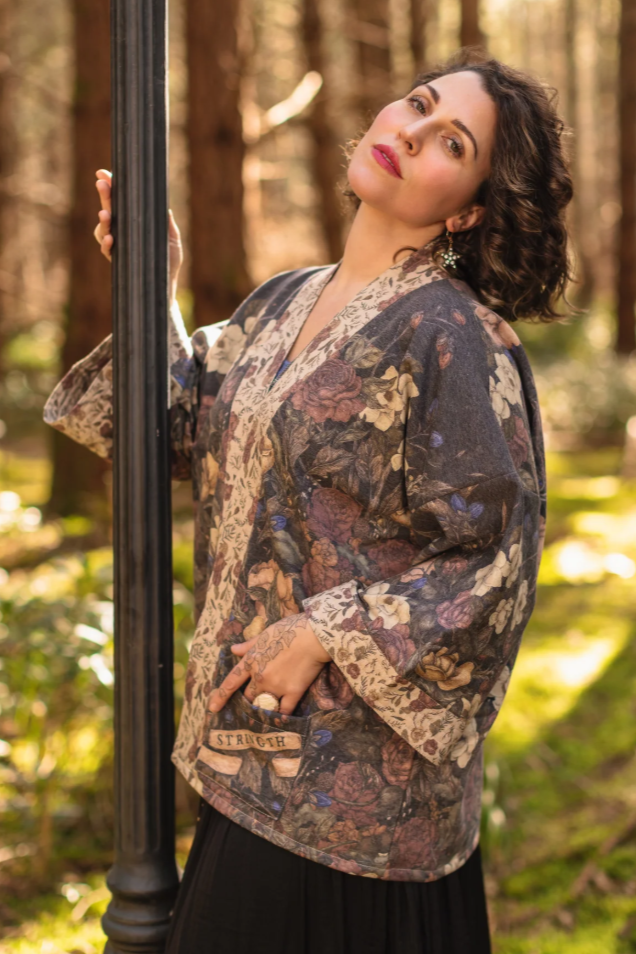•LIONHEART• fleece lined cottage cardigan
