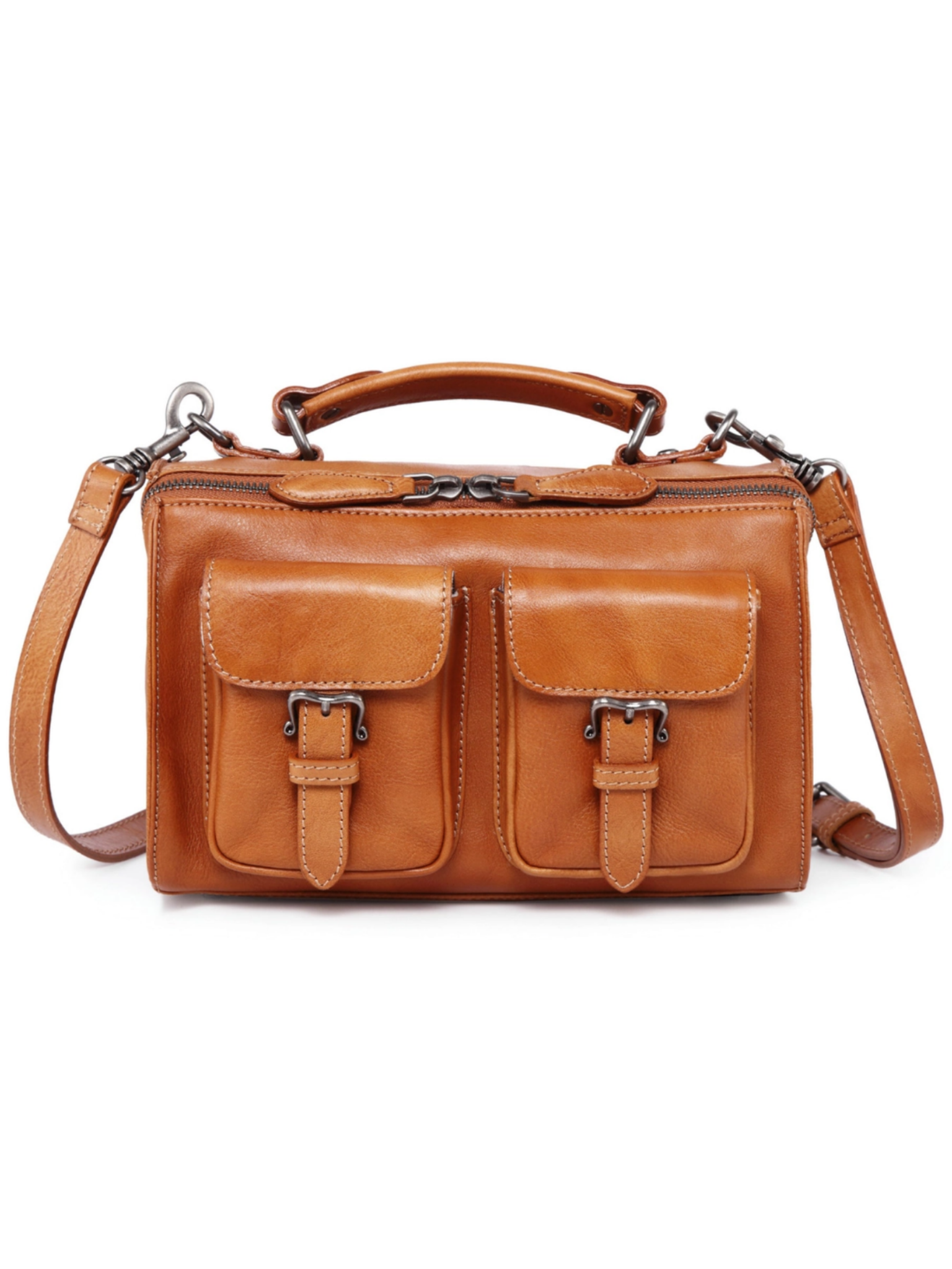 •VAIL• caramel leather crossbody/handbag