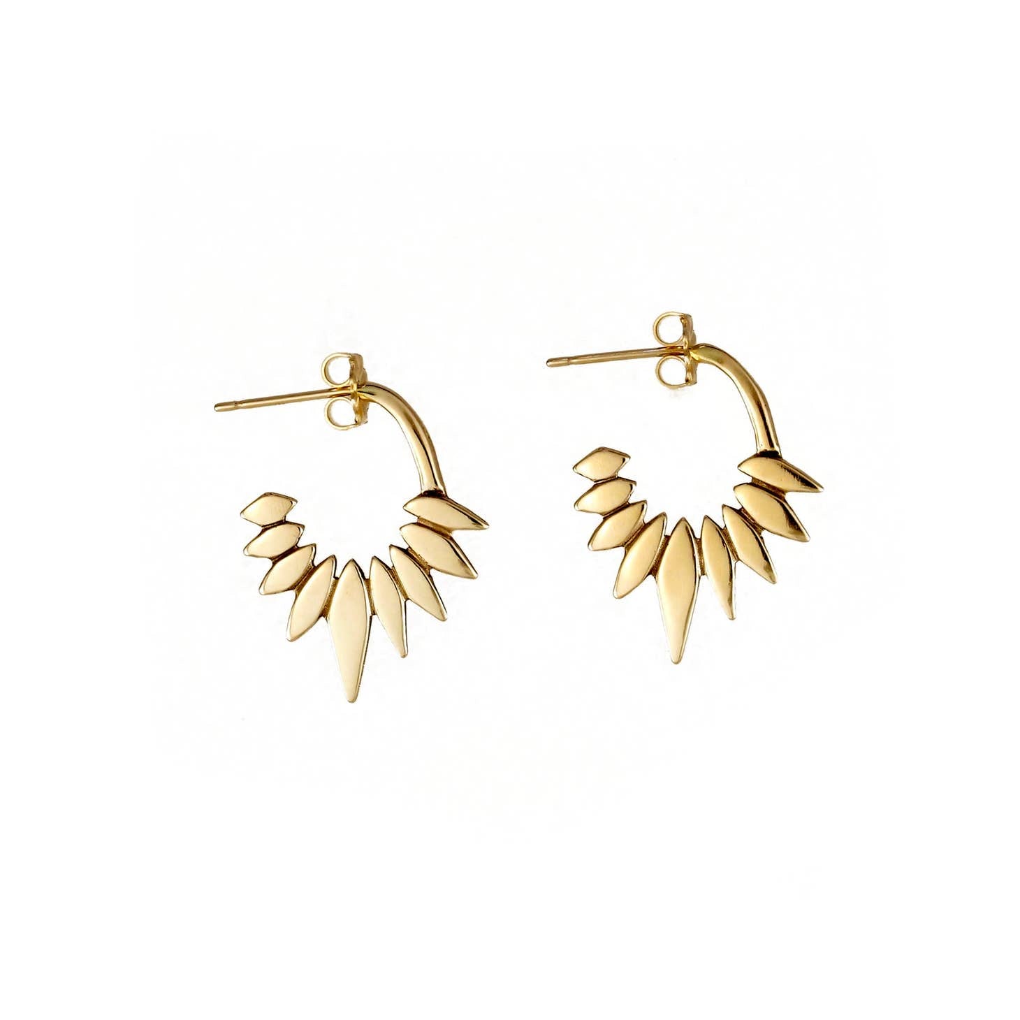 • UNI • gold hoop earrings