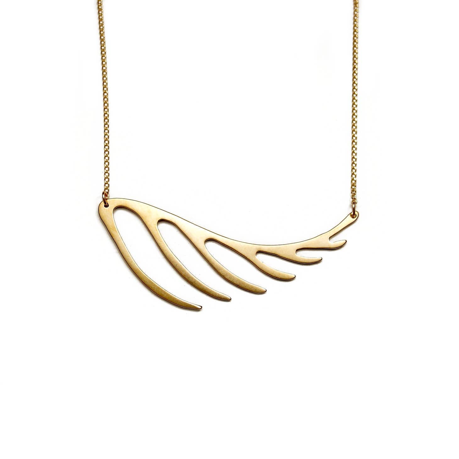 • FERN • gold necklace