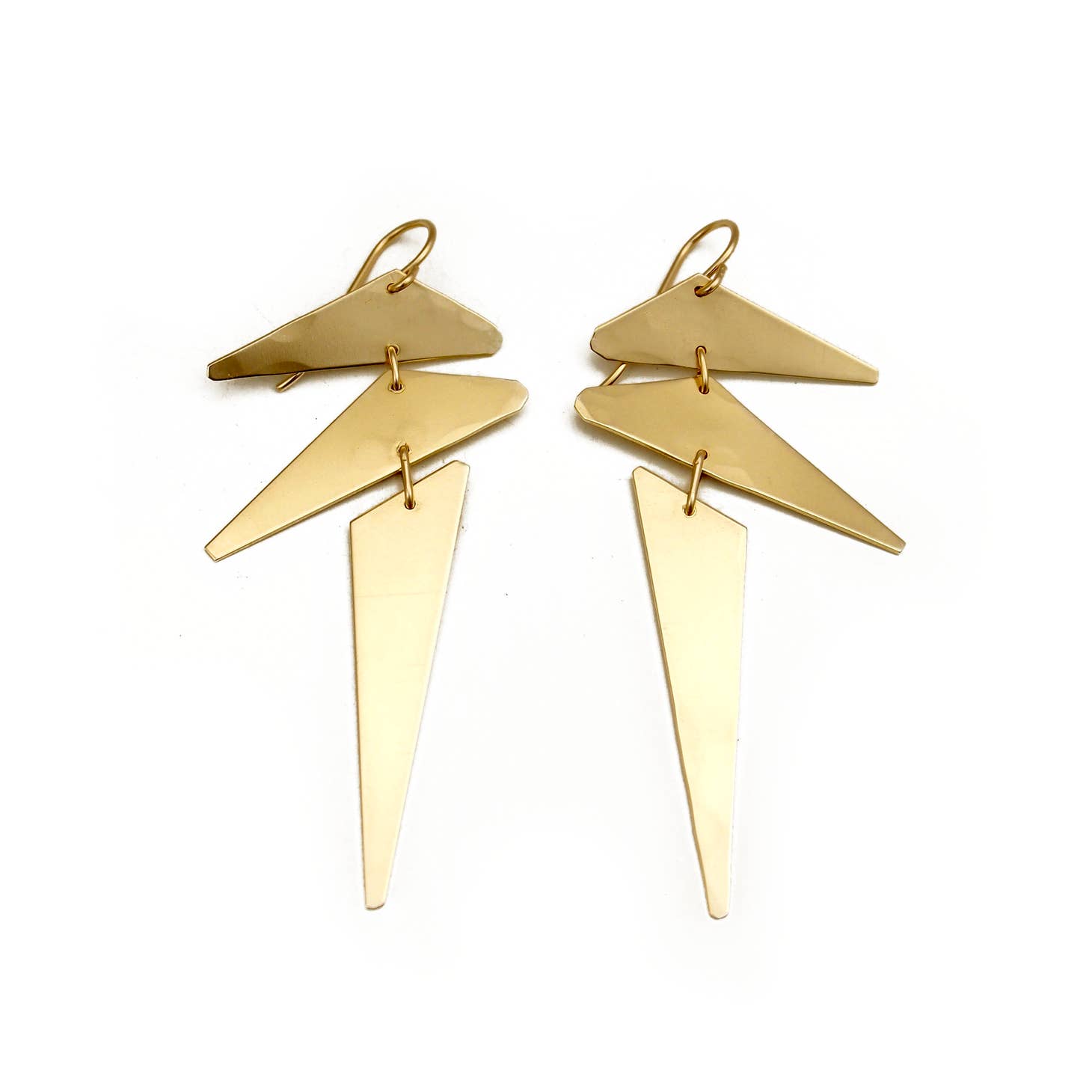 • PUNK • gold dangle earrings