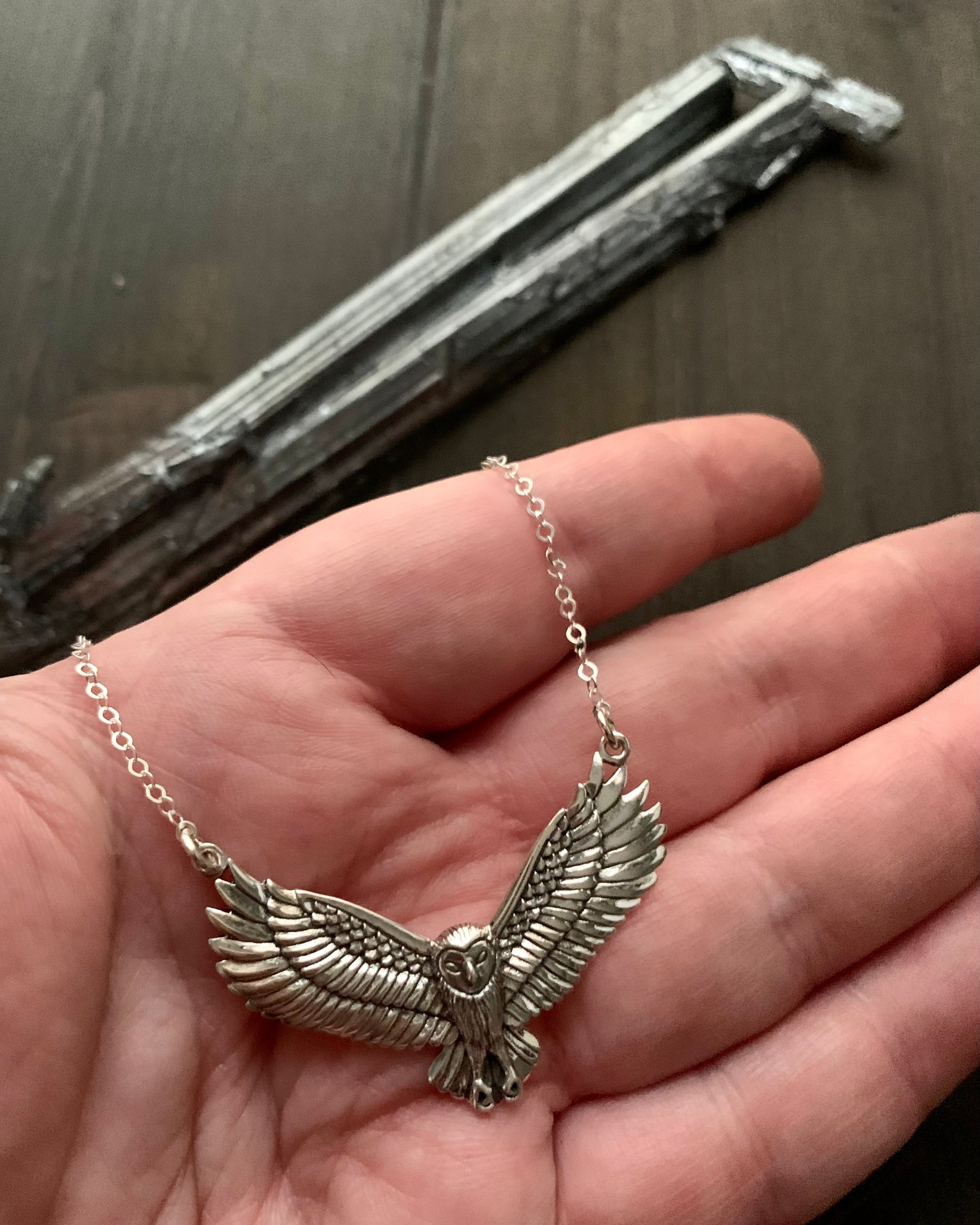 •NIGHT FLIGHT•  silver necklace