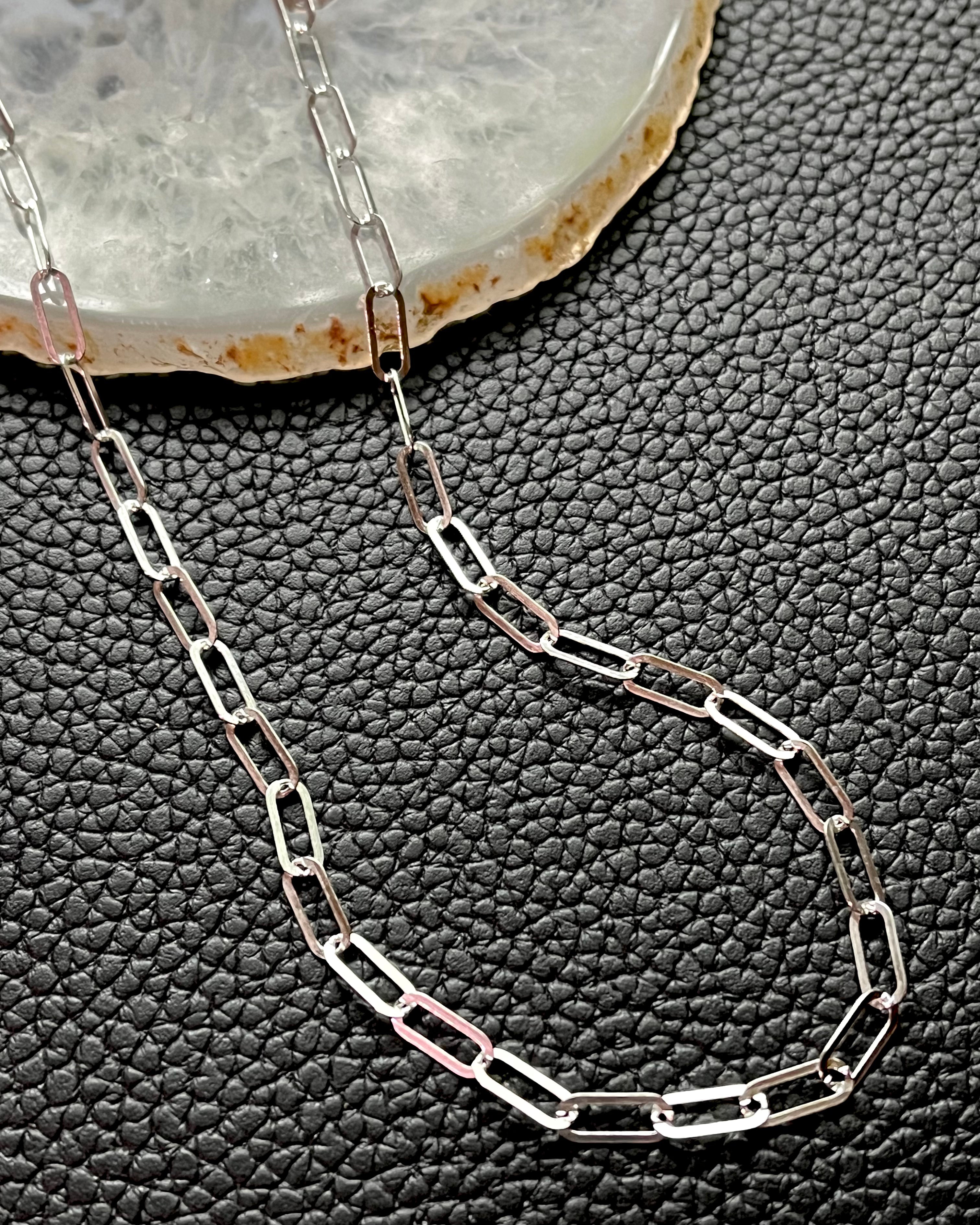 •LARGE PAPERCLIP• sterling silver chain
