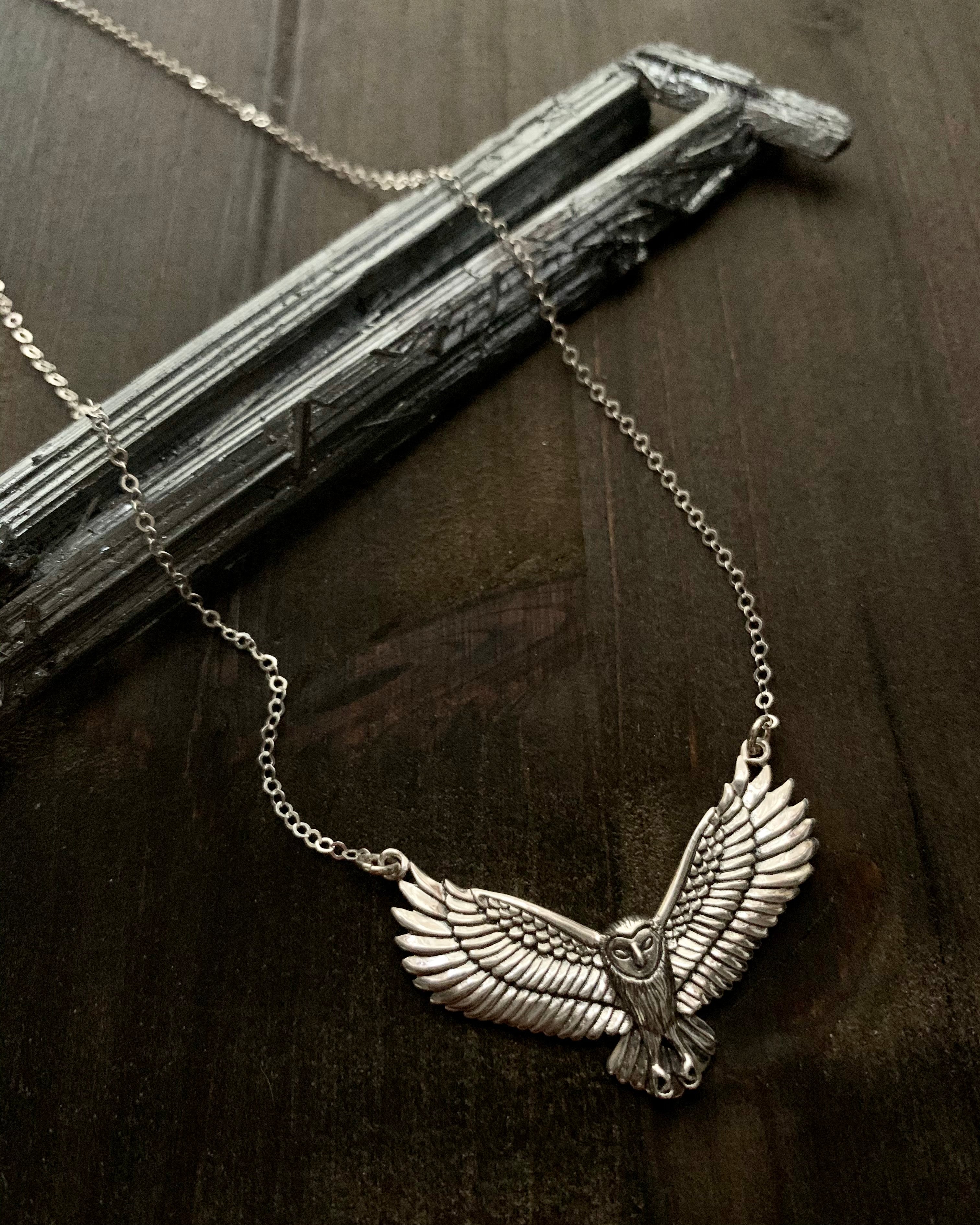 •NIGHT FLIGHT•  silver necklace