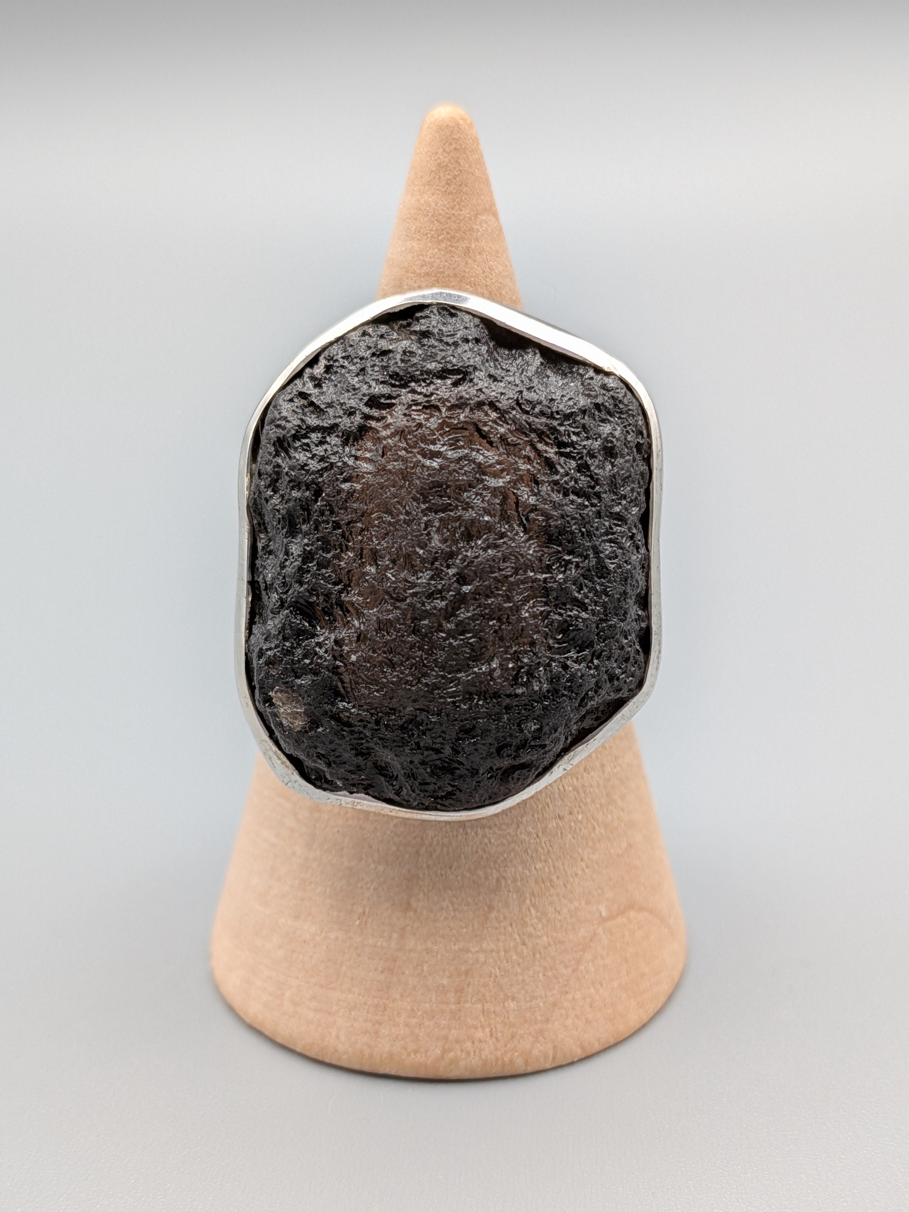 •AGNI MANITITE - FREEFORM• split band silver ring (size 9)