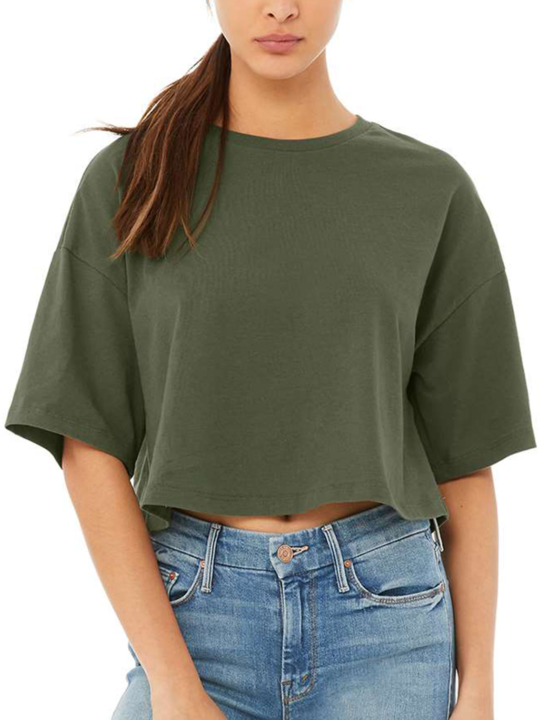 •SECRET GARDEN• organic cotton cropped top (USA)