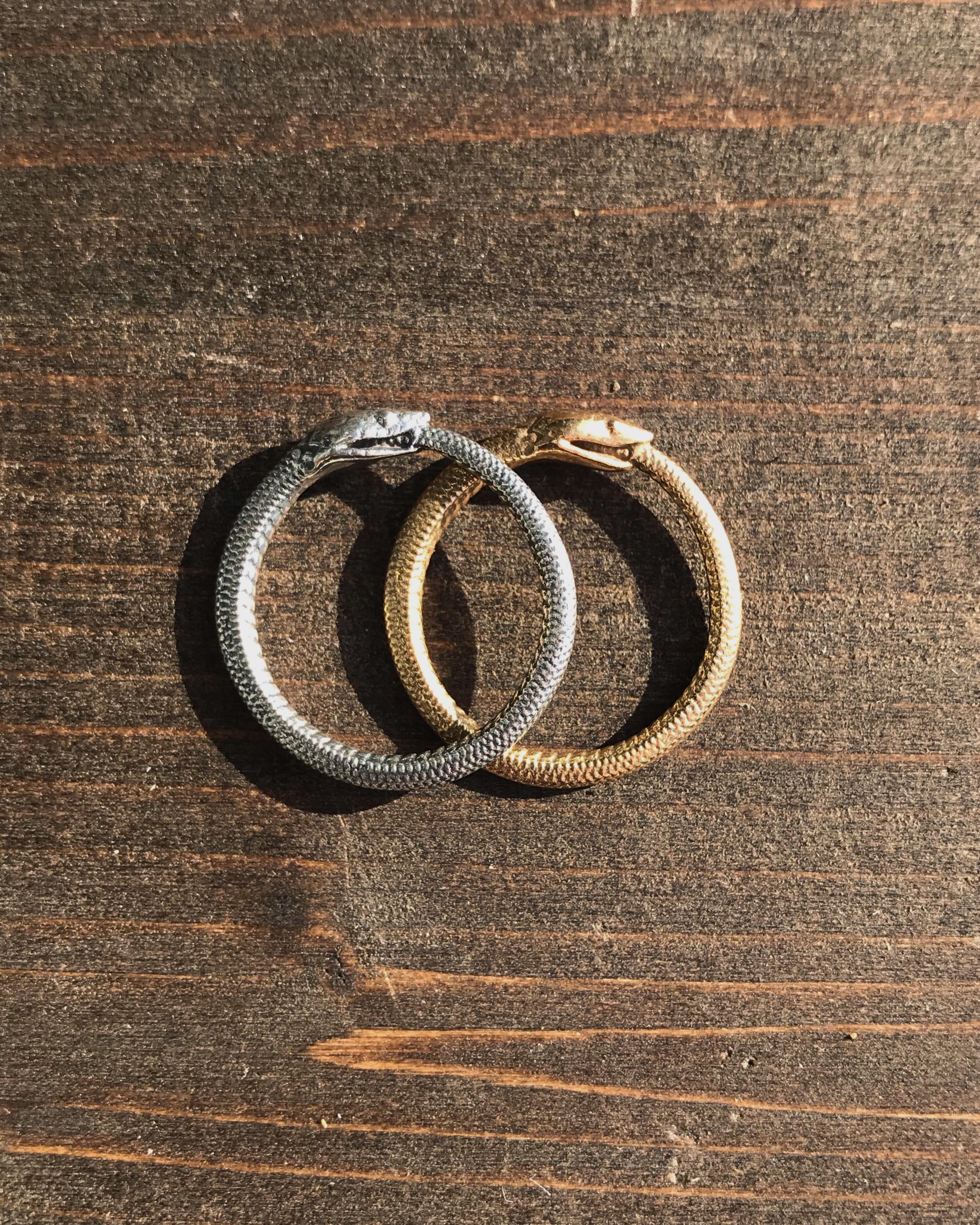 • OUROBOROS WRAP • sterling silver ring