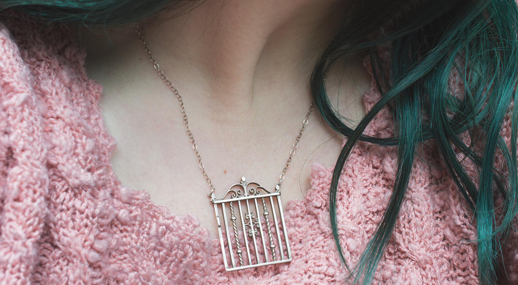 • GARDEN GATE • silver necklace