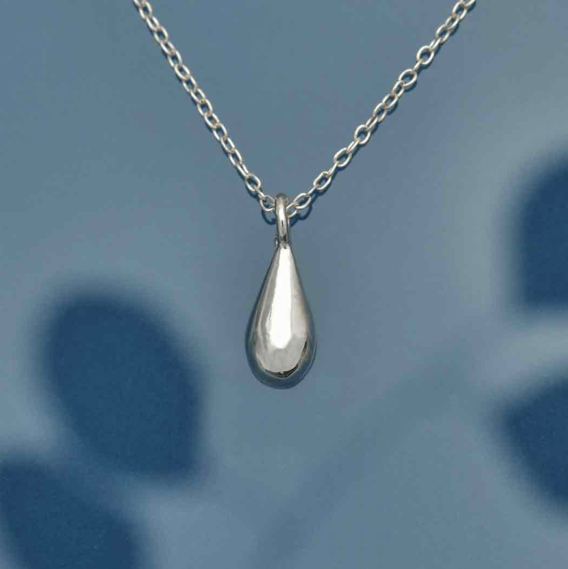 •TINY TEARDROP• recycled sterling silver necklace