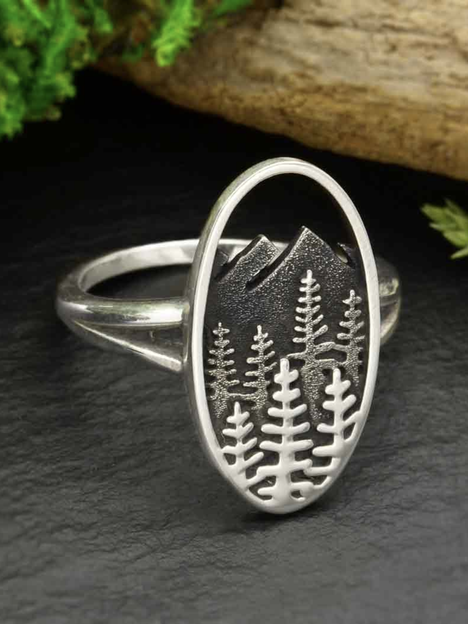 •BLUE RIDGE MOUNTAINS• recycled sterling silver ring