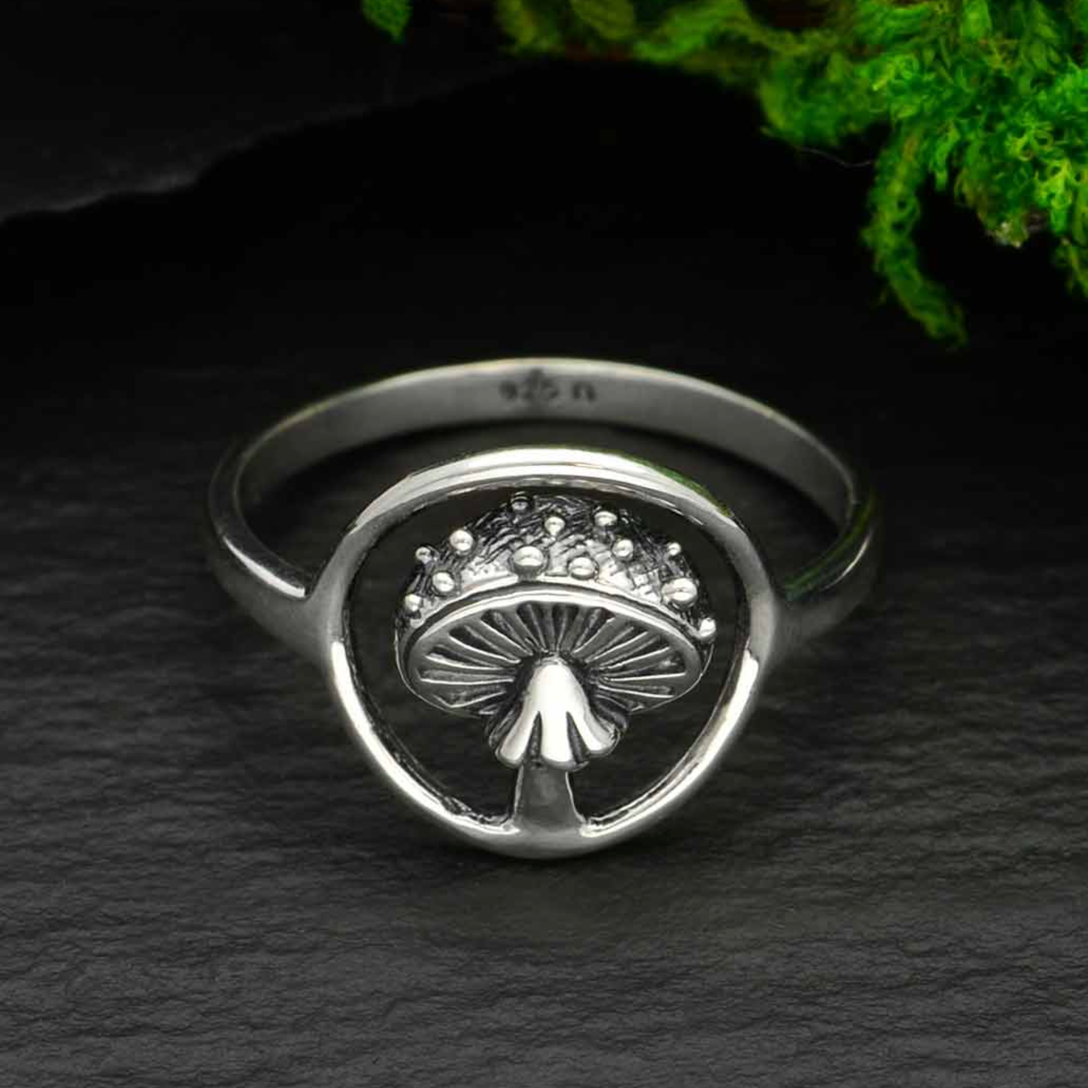 •AGARIC MUSHROOM• sterling silver ring