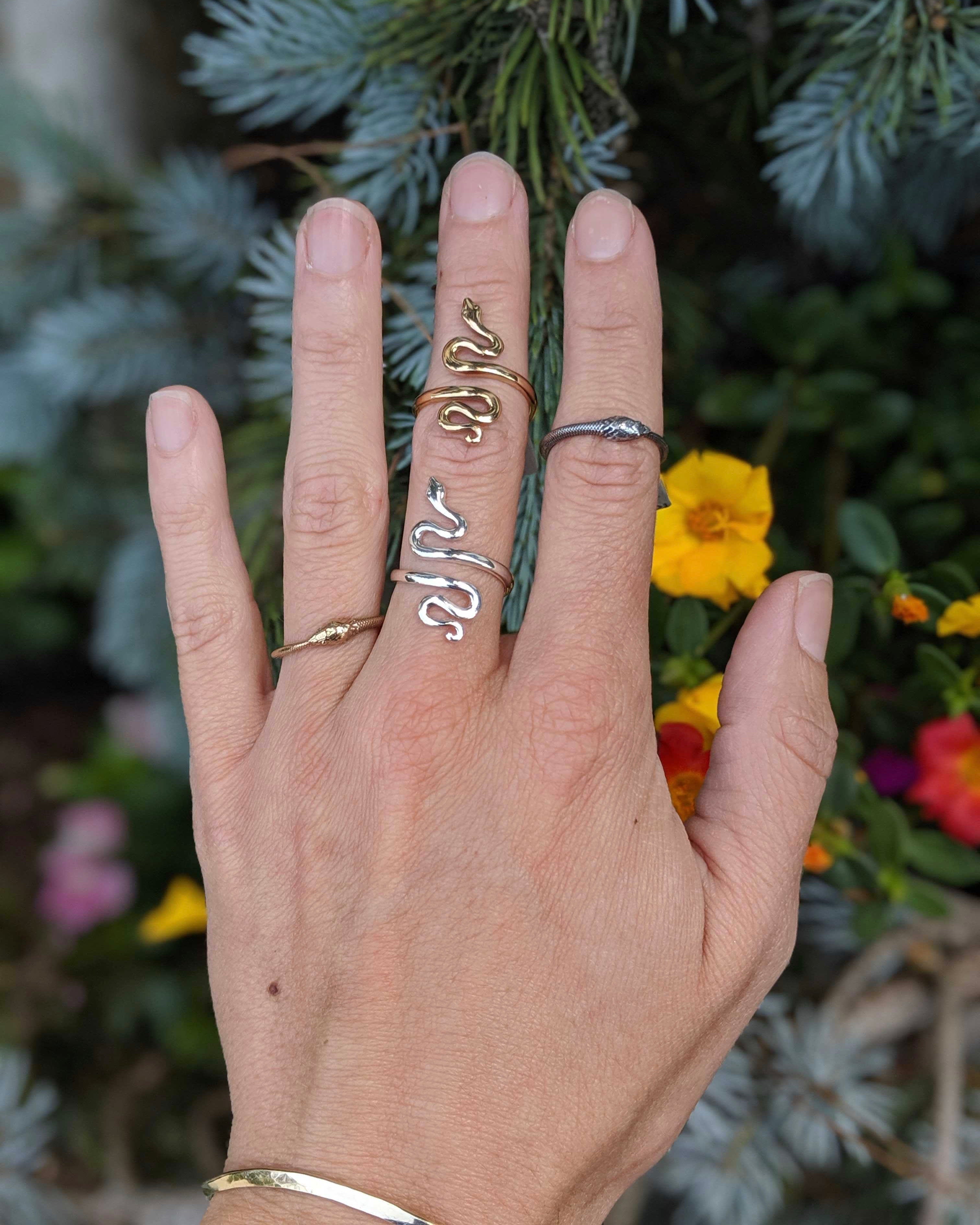 •OUROBOROS BAND• bronze ring