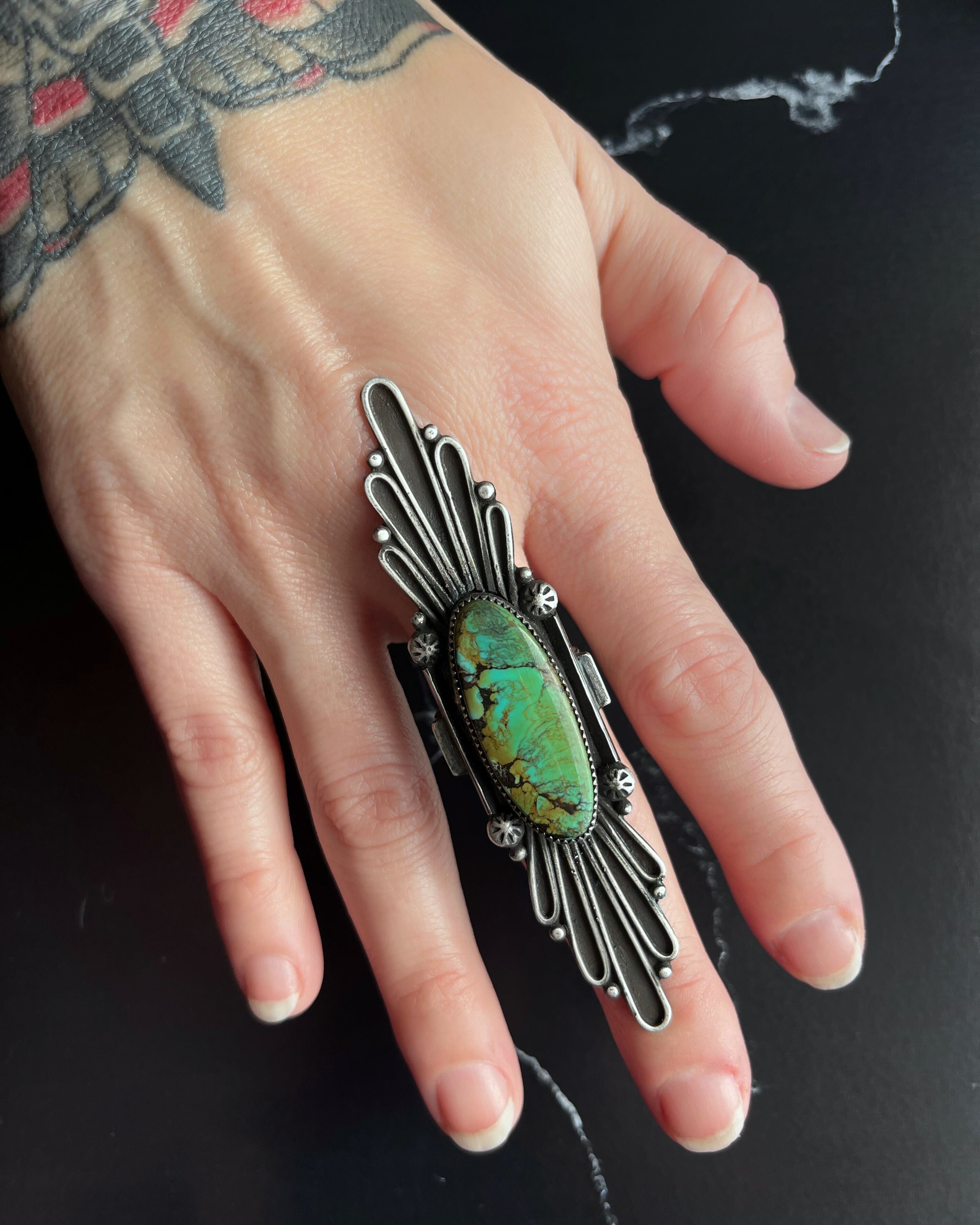 • NOUVEAU NECTAR • turquoise + silver ring