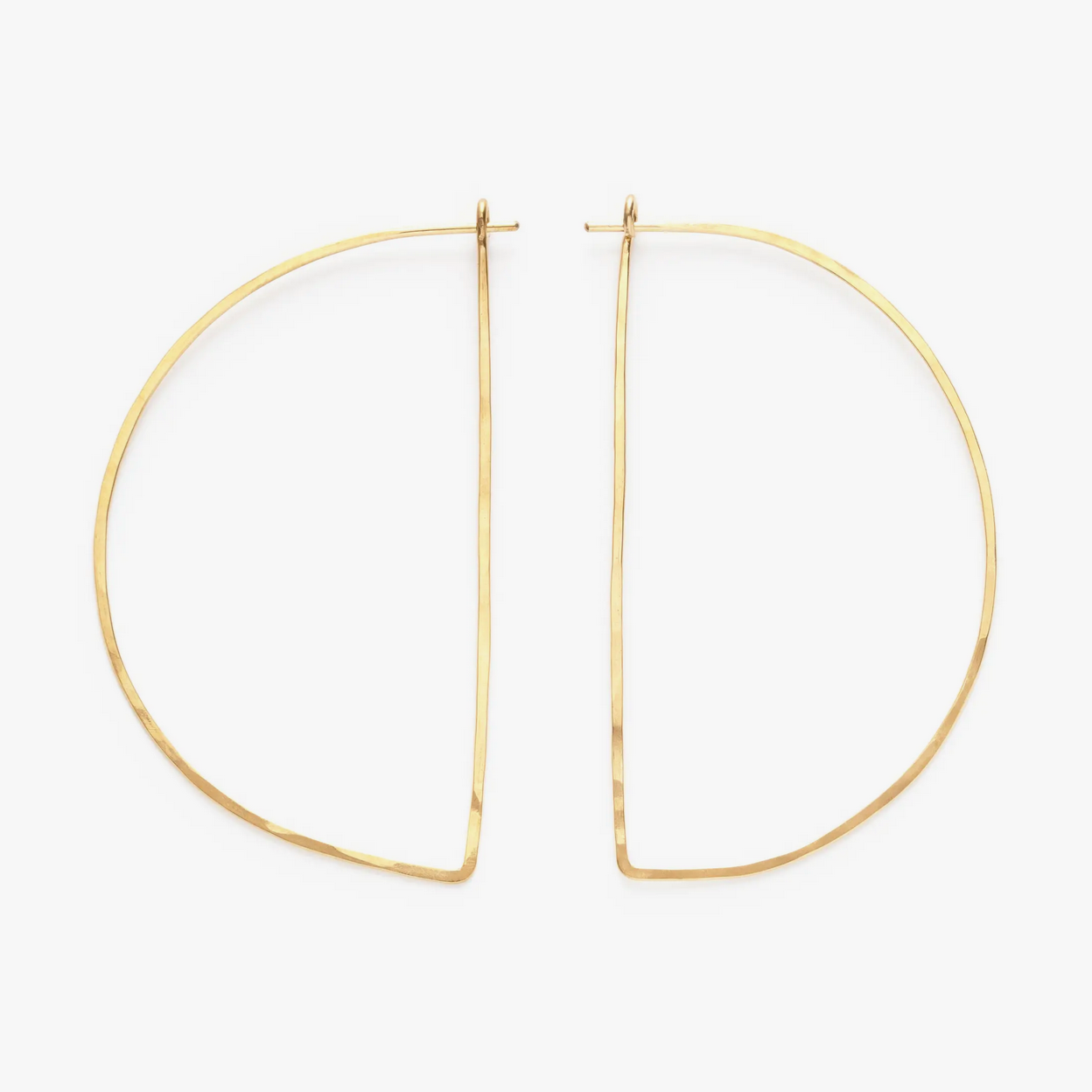 • HALF HOOPS • gold OR silver hoop earrings