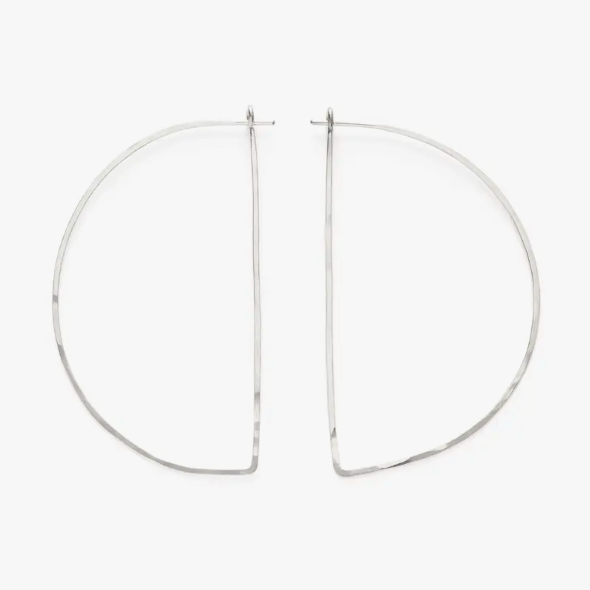 • HALF HOOPS • gold OR silver hoop earrings