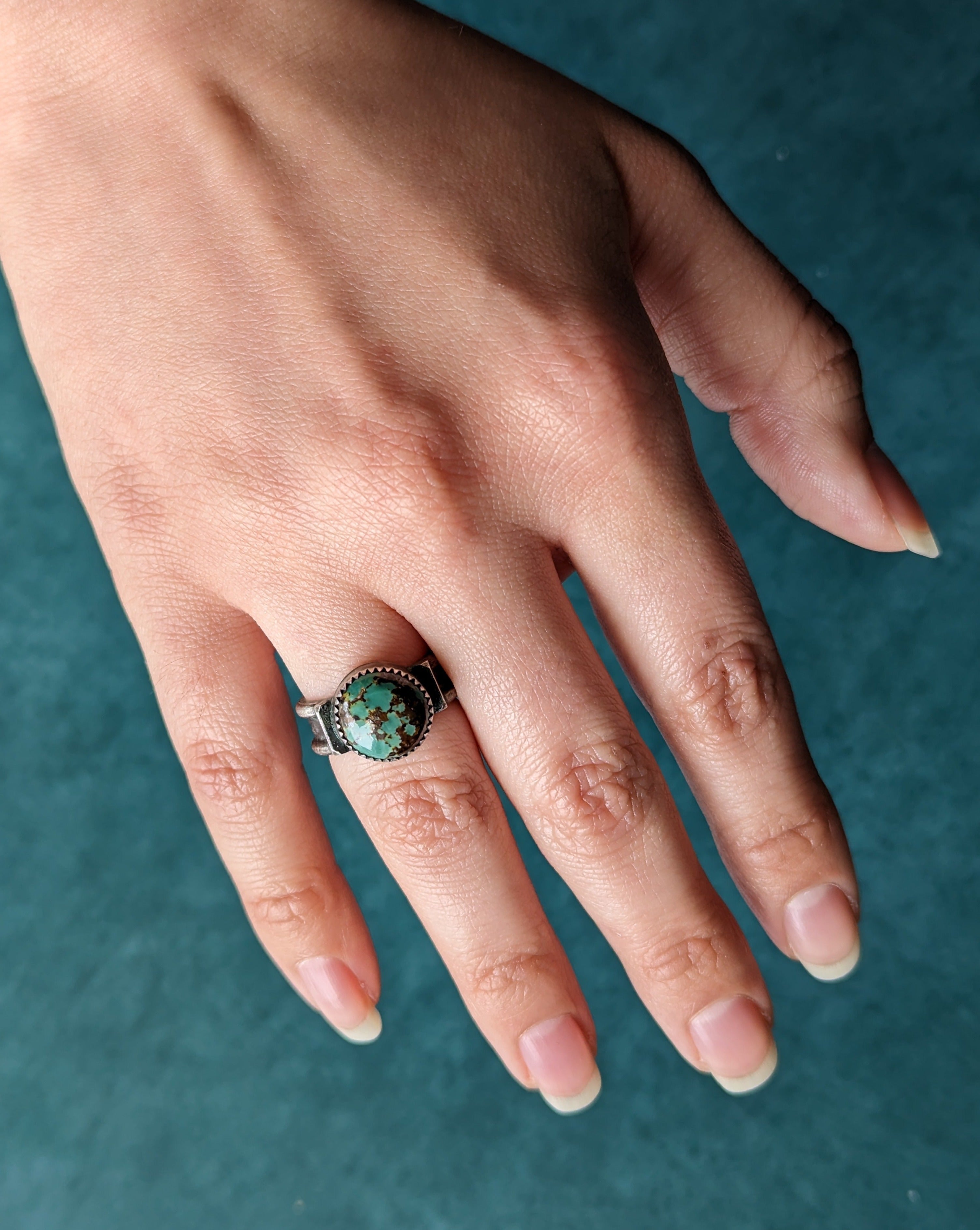 • BITTY 2 • turquoise + silver ring