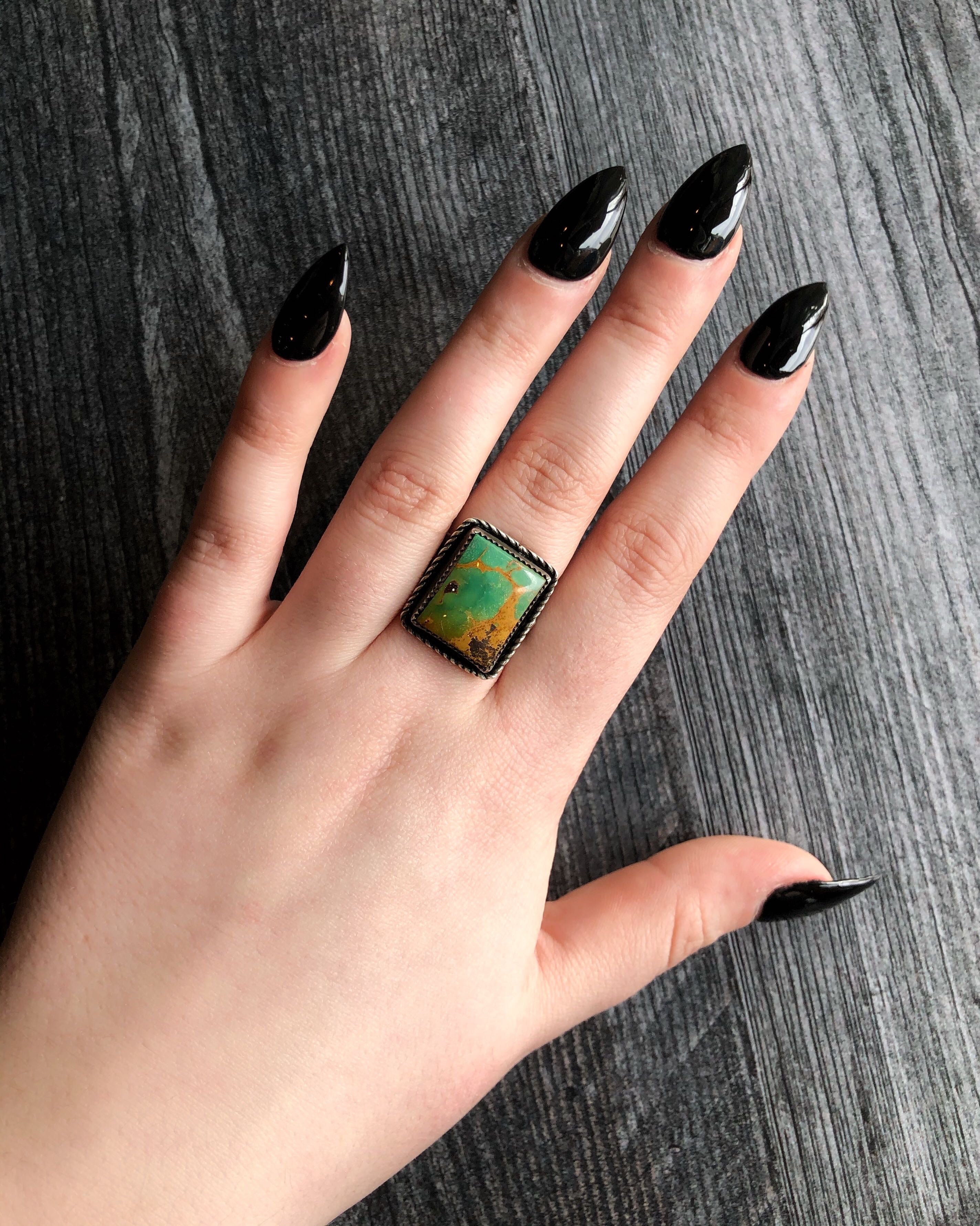 • SUPER BOWL • turquoise + silver ring