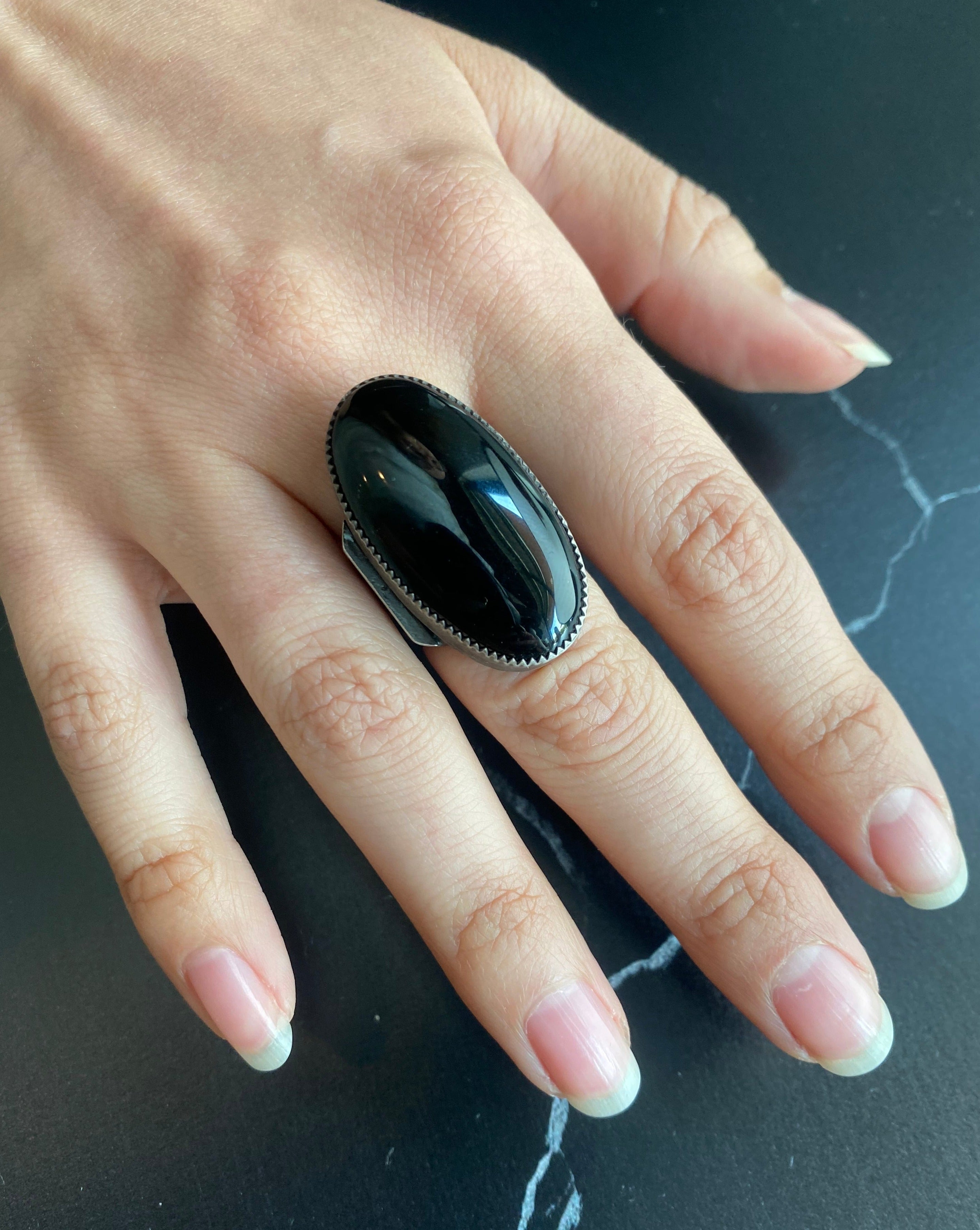 • MONUMENT • onyx + silver ring